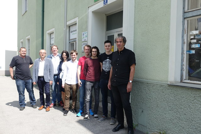 Das Projektteam für ein Stadtmuseum in Oberwart: Andreas Lehner, Ewald Hasler, Horst Horvath, DI Ulrike Hartler, Matthias Pesenhofer, André Posch, Thomas Posch, Michael Luef, DI Helmut Roth | Foto: zVg