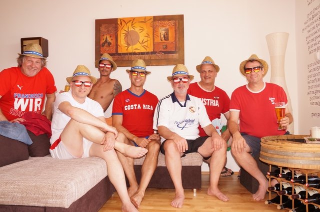 V.l.: Peter Zezula, Joe Leitenbauer, Guardi Böhm, Ingo Geifes, Gerhard Feimer, Wolf Sieger und Andi Franzel.