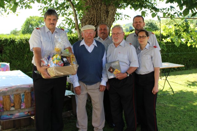 Johann Wailand - ältestes Feuerwehrmitglied und ältester männlicher Wallendorfer