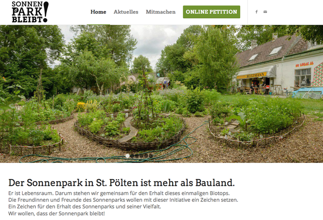Die Intitative "Sonnenpark bleibt!" sammelte knapp 2.500 Unterschriften für den Erhalt des Parks im Süden der Landeshauptstadt.