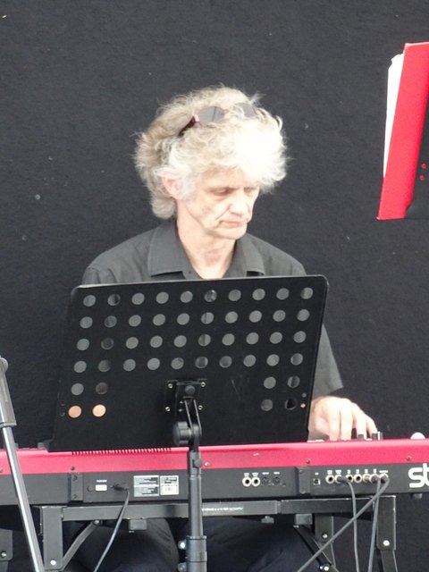 Edwin Kainz beim Soundcheck.