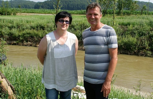 Anita Csenar und Ernst Mayer, der Leiter der Ortsstelle St. Martin an der Raab des Burgenländischen Volksbildungswerkes.
