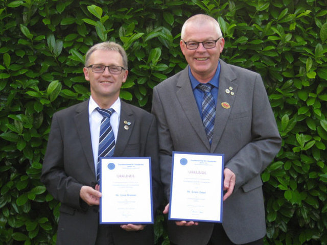 Obmann Stv. Ernst Brenner, Obmann Erwin Zeisel