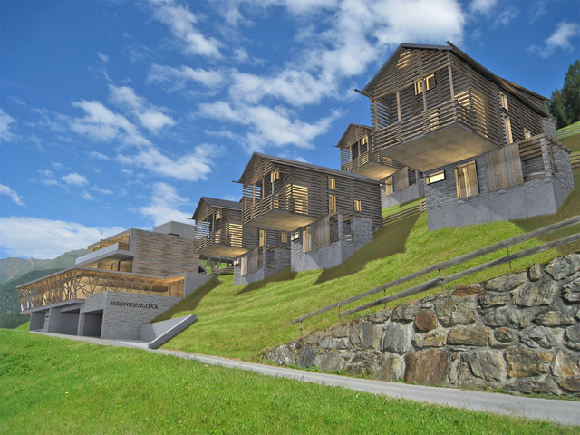 Bergwiesenglück in See: Im neuen Stadeldorf können 76 Personen übernachten. | Foto: Visualisierung: Architekturbüro Thomas Schönauer