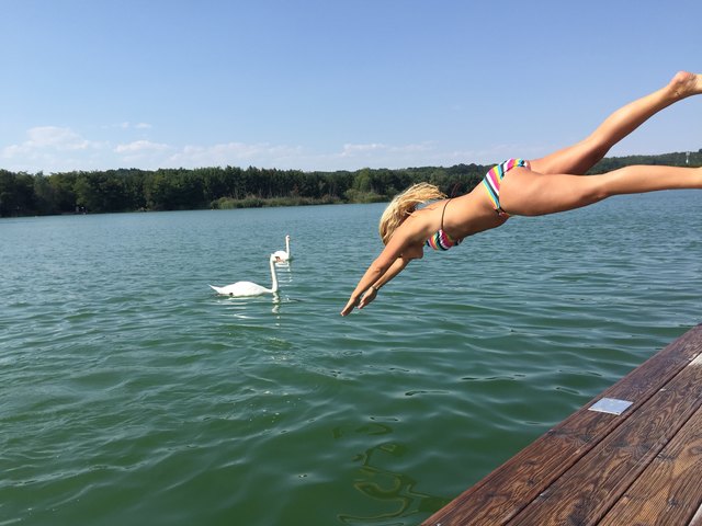 Für geübte Schwimmer ist der Viehofner See mehr als einen Sprung wert. Einige Stellen in der Traisen sollte man aber tunlichst meiden.