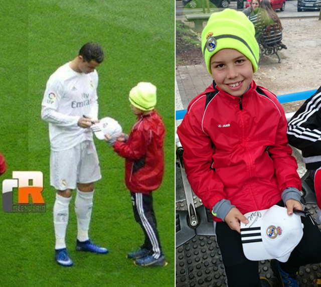 Michael (8 Jahre) aus Bruck am Ziller holte sich von seinem Idol Cristiano Ronaldo am 8. Mai 2016 10 Sekunden vor Spielbeginn (Real Madrid- Valencia) vor über 80.000 Zuschauern sein Autogramm. Papa Alex musste dafür in Polizeibegleitung das Santiago Bernabeu Stadion in Madrid verlassen! Ojeee!