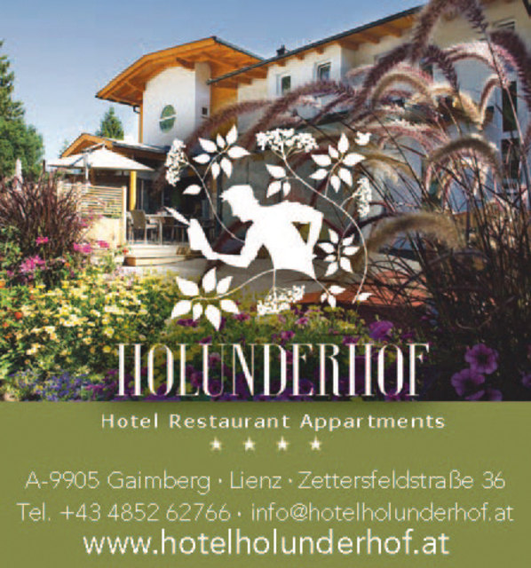 Hotel Holunderhof – Ihr ****Wohlfühlhotel in Lienz in Osttirol!