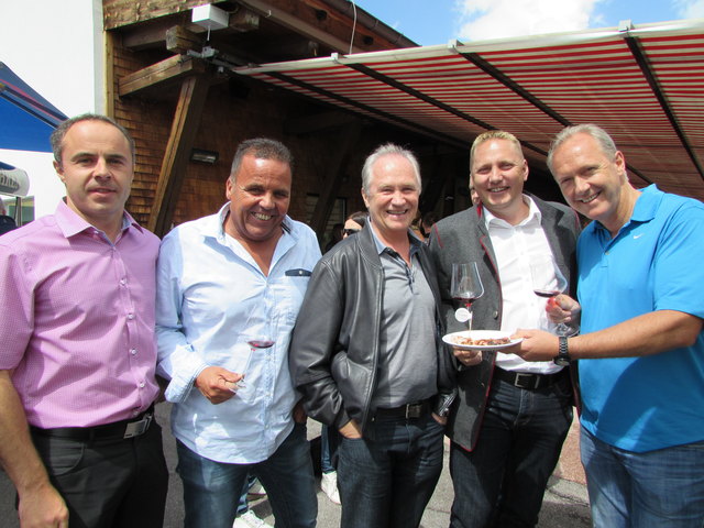 Markus Walser, Walter Böhm, Hannes Parth, Markus Handl und Martin Sieberer.