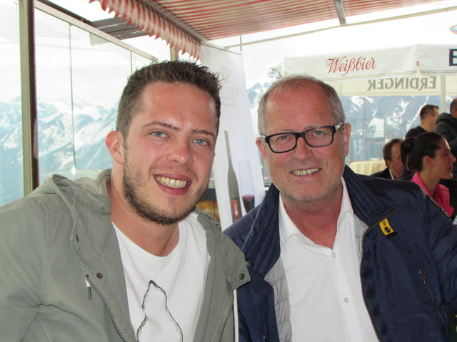 Daniel und Werner Kurz genossen die gute Stimmung auf der Idalpe.
