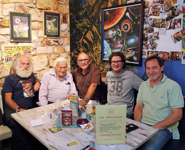 Centauri Alpha, Walter Wrana, Stadtrat Mag. Otto Umlauft, Stefan Wrana und Manfred Schein
