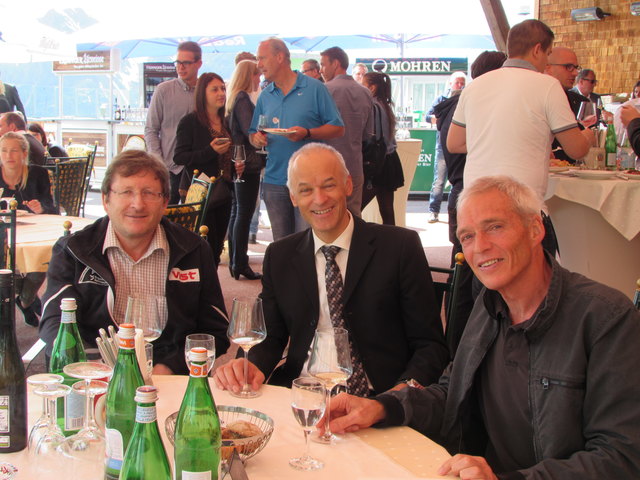 Gerold Huber, Peter Sonderegger und Richard Schweisgut.