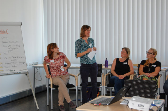 BHSE - Migrationsveranstaltung: Elisabeth Behr, Brigitte Egartner, Julia Postl, Gertrude Hiermayer (v. l.)