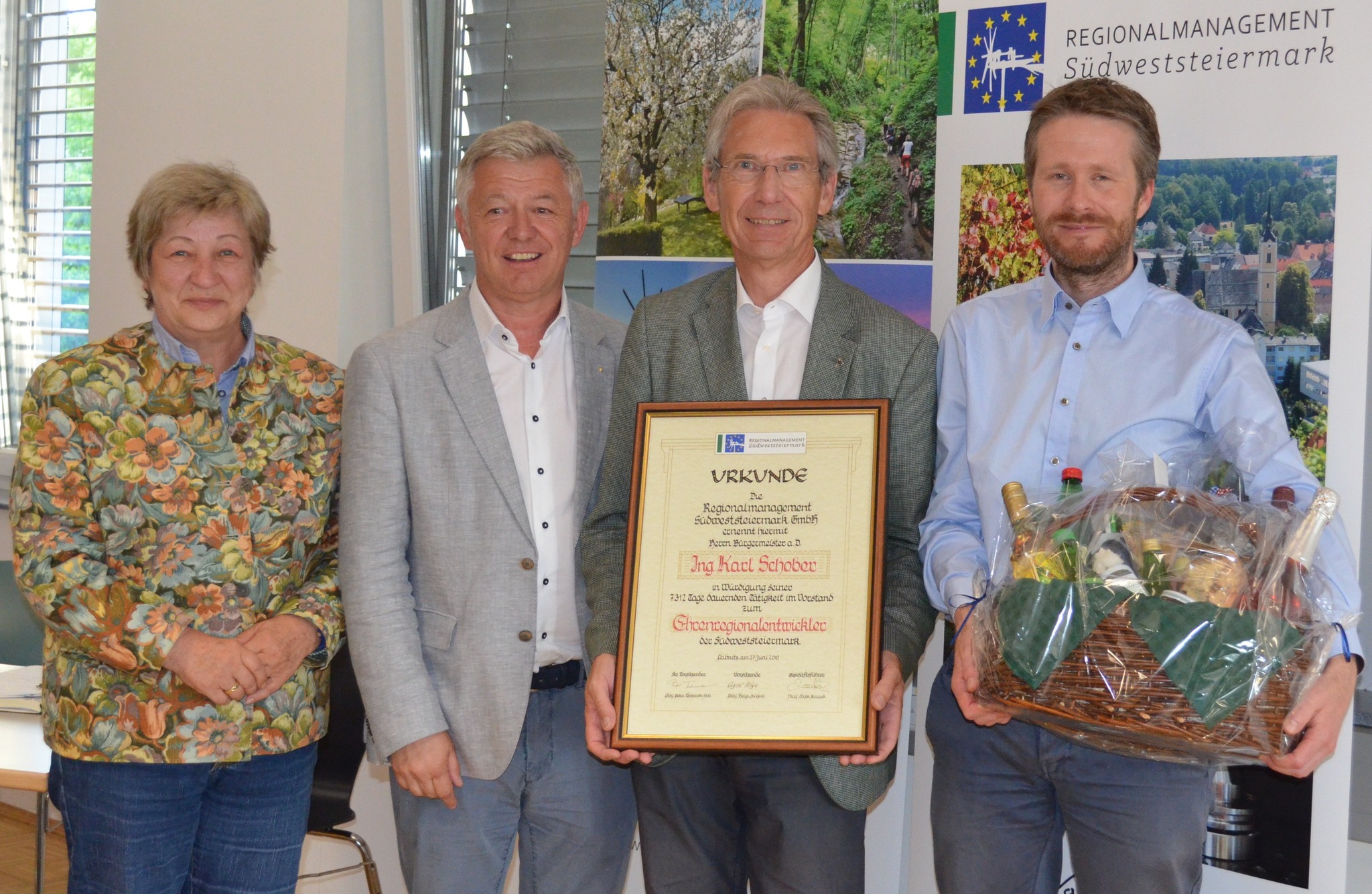 Karl Schober ist jetzt Ehrenregionalentwickler Leibnitz