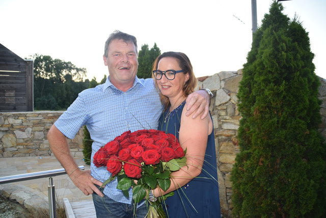 "25 Jahre Wahnsinn mit Herz": Christian Brandstetter mit seiner Birgit.