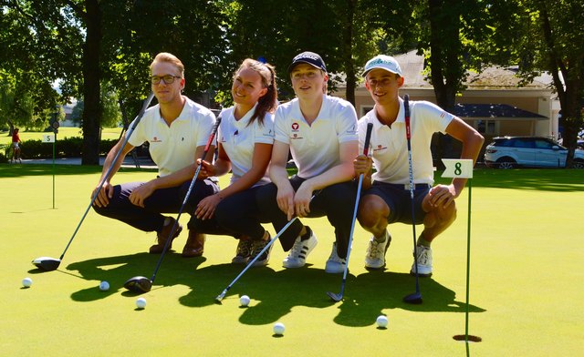 Hoffen auf Medaillen-Ränge: Lukas Lipold, Amelie Svejda, Luca Denk und Paul Kamml (im Bild von links). | Foto: Evelyn Baier