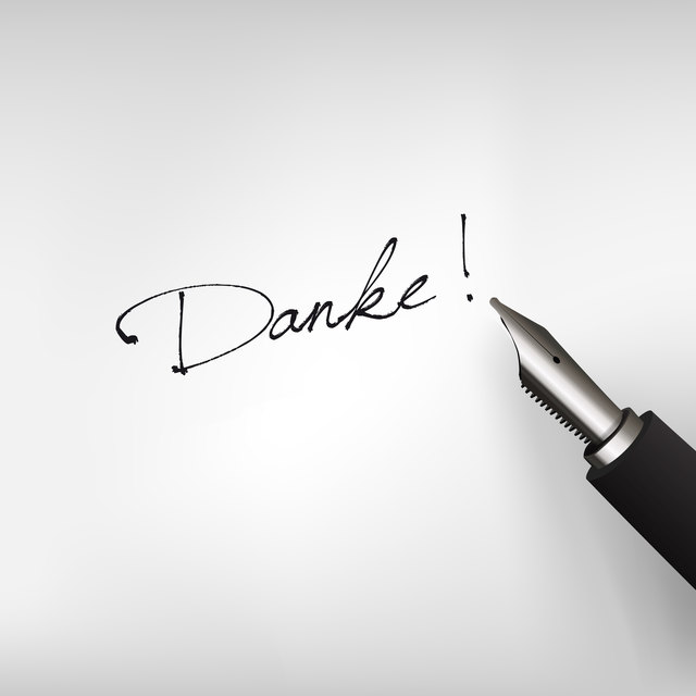 Wir sagen "Danke".