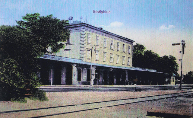 Das alte Gebäude des Bahnhofes in Bruckneudorf