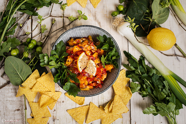 Kunterbunte Gemüsesalsa