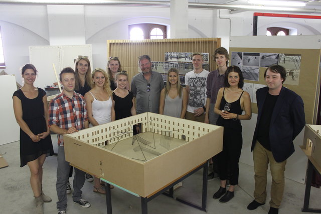 Das Projektteam der Studierenden gemeinsam mit Julia Zillinger, Thomas Gronegger und Martin Ritt