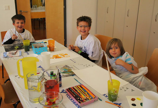 Ihre Kreativität können Kinder im Kunsthaus Köflach ausleben.
