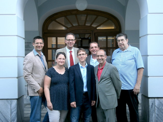 Raimund Pichler, Tanja Günter, Bernd Reiter, Dr. Holger Chromy, Friedrich Rixinger, Bürgermeister Andreas Nunzer, Josef Kovacs.