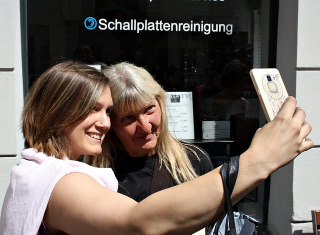 Zum Abschied gibt's noch ein "Selfie"...