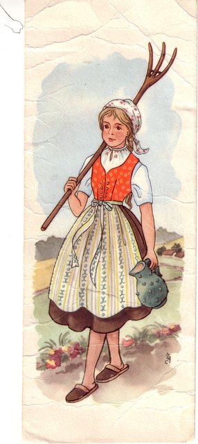 Das ist ein Lesezeichen, es wurde wahrscheinlich wegen großer Bekanntheit des damaligen HORNER DIRNDLS GEDRUCKT: vermutlich in den 1960er oder 1970er Jahren.