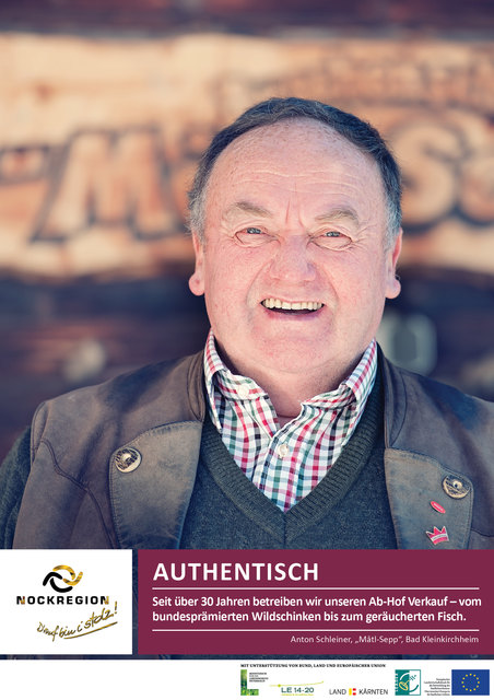 Das offizielle "Gesicht der Region" von Anton Schleiner