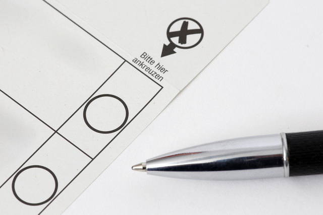 Symbolfoto Wahlzettel