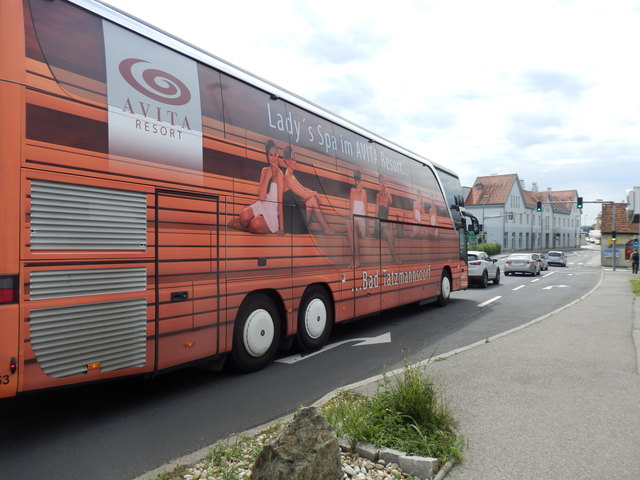 Der Linienbus kommt aus Wien nach Stegersbach - dank Klimaanlage wird man darin nicht schwitzen....