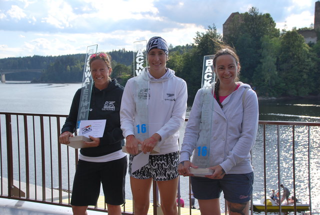 Siegerinnen 14 km Bewerb: Barbara Atzmüller, Johanne Gerstbauer, Barbara Postal