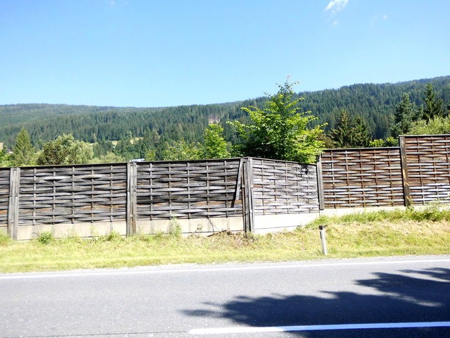 die desolaten Schutzwände - Umfahrung Radstadt