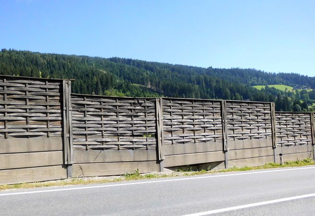 die desolaten Schutzwände - Umfahrung Radstadt
