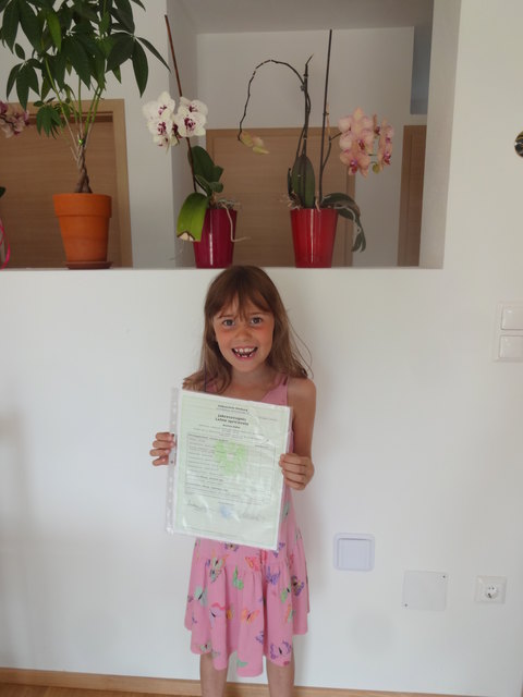 Bettina Käfer, Klasse 1a, Volksschule Bleiburg
