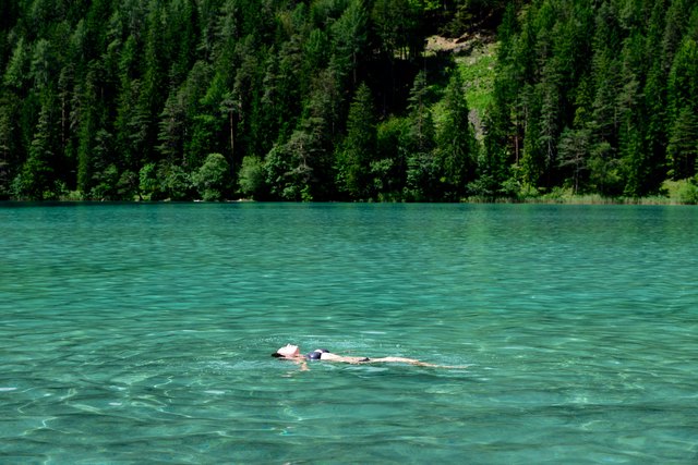 Schweben im Weissensee