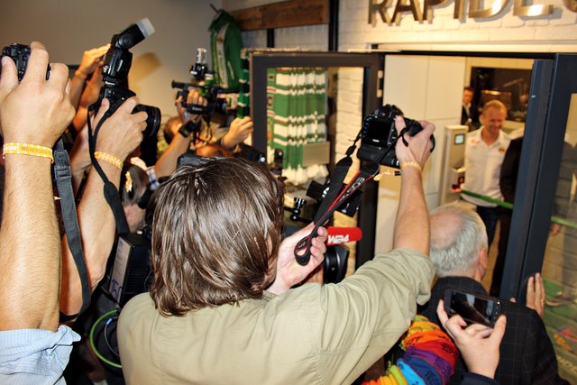 Groß war auch das Interesse sämtlicher Wiener Medien bei der Eröffnung des neuen Vereinsmuseums.