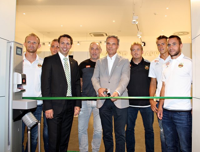 Rapid-Präsident Michael Krammer bei der Eröffnung des neuen Rapideums.