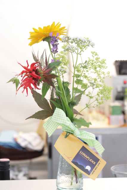 Selbstgebackene Kuchen und Blumenschmuck aus dem Garten ... Lunaplexx mag's persönlich