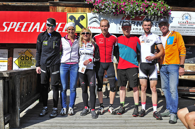Die Klassensieger des Söller MTB-Rennen