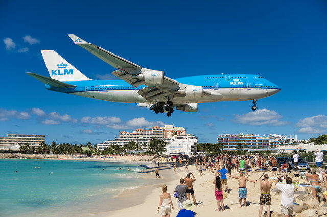 ob sich das ausgeht mit der 747 auf St. Maarten?