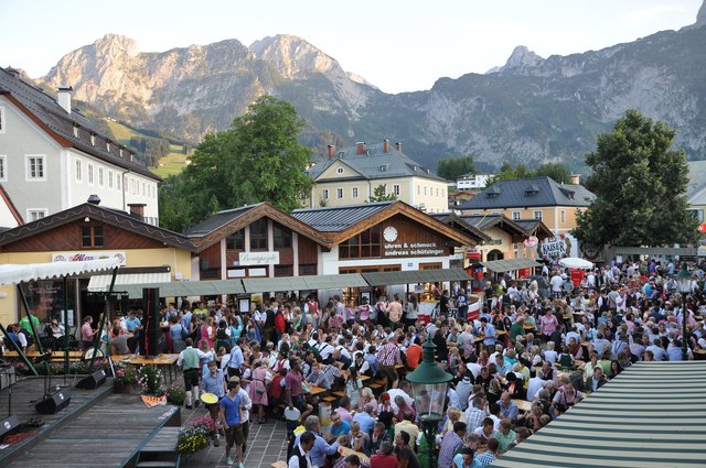 Auch dieses Jahr gibt´s wieder beste Stimmung am Marktplatz beim allseits beliebten Abtenauer Marktfest! | Foto: TVB Abtenau