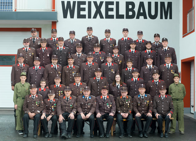 Ein aktuelles Mannschaftsbild der Feuerwehr, die das Herzstück des gesellschaftlichen Lebens von Weixelbaum ist. | Foto: Schleich, Bad Radkersburg
