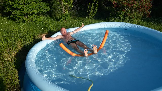 Chillen im Pool