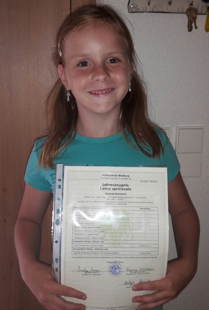 Hannah Bromann, 2. Klasse, VS Bleiburg