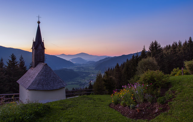 Beren Traude " Morgens bei der Schneeberber Kapelle in Möderbrugg"