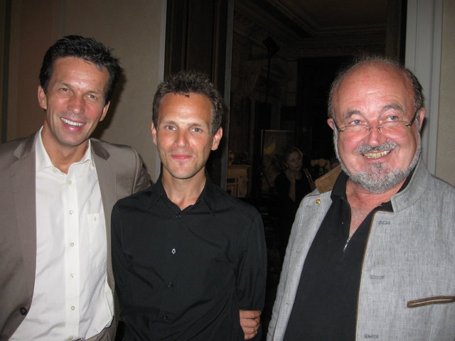 Martin Ferdiny, Simon Reitmaier, Komponist Ernst Ludwig Leitner. | Foto: Reitmaier