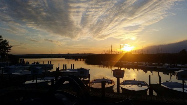 Boot fahren am Neusiedler See