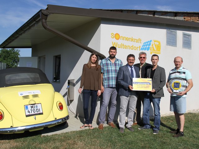 GR Daniel Fröschl, Gf GR Reinhard Rieder, LAbg. Bgm. Ing. Manfred Schulz, Thomas Wild, MinR Josef Wild, und Roswitha Weigl.