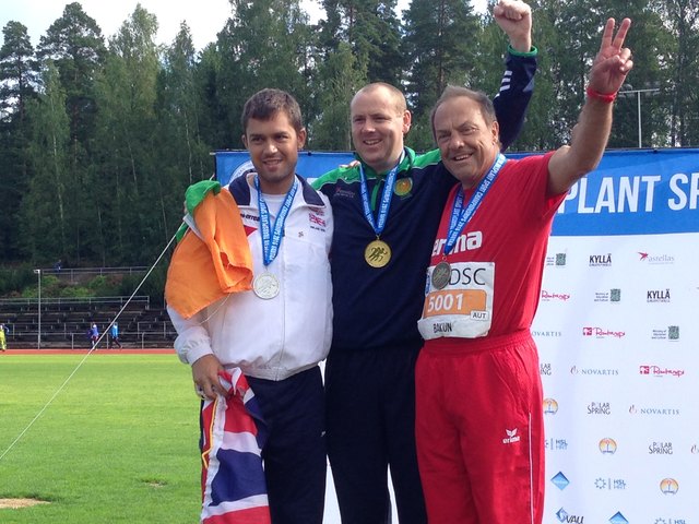 Bronze für Gerhard Bakun beim 200m - Sprint