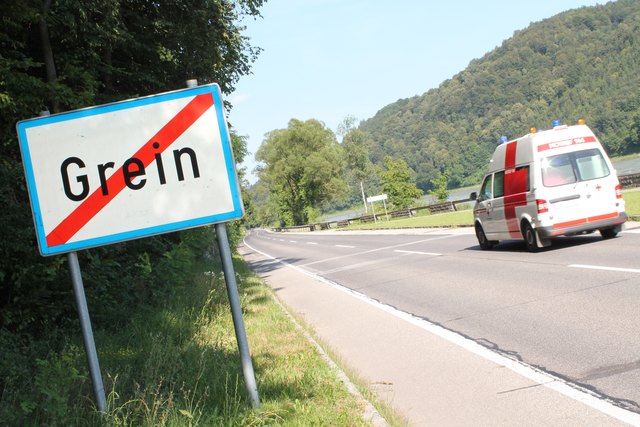 Auf der B3 nach der Greiner Ortstafel passierte der Verkehrsunfall.